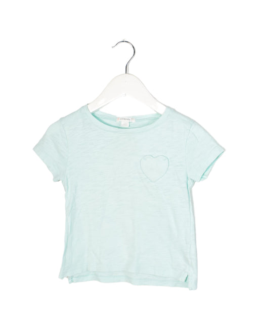A Teal Short Sleeve T Shirts from Crewcuts in size 2T for girl. (Front View)