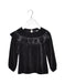 A Black Long Sleeve Tops from Crewcuts in size 3T for girl. (Front View)