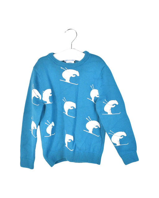 A Teal Long Sleeve Tops from Jacadi in size 4T for boy. (Front View)