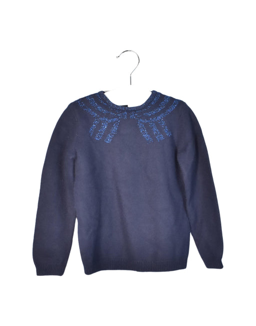 A Navy Crewneck Sweatshirts from Jacadi in size 4T for neutral. (Front View)