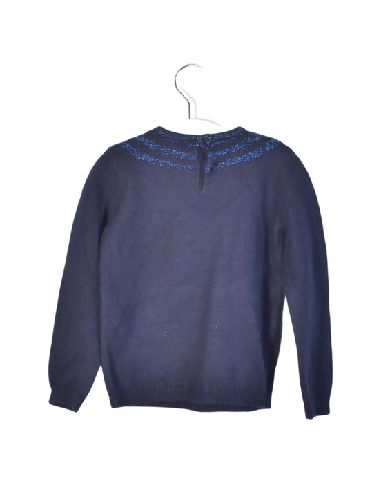 A Navy Crewneck Sweatshirts from Jacadi in size 4T for neutral. (Back View)