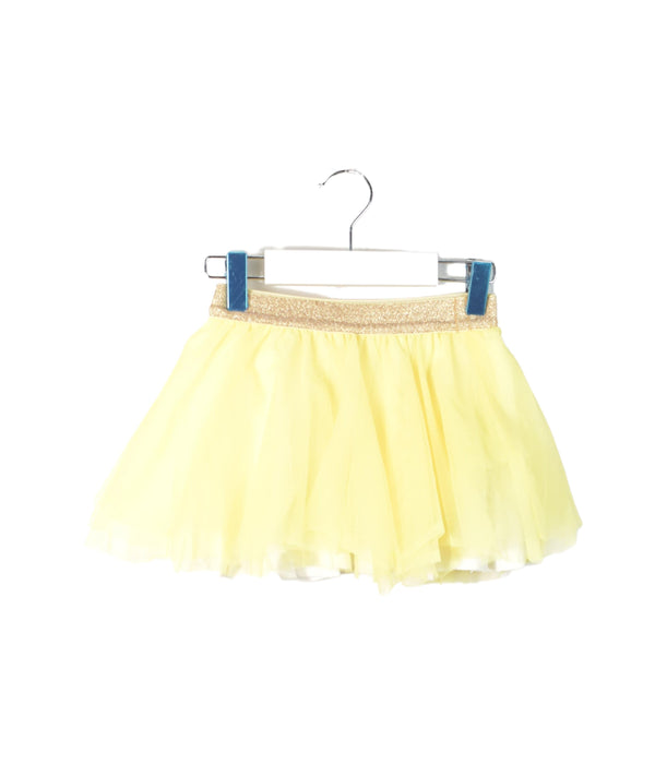 A Yellow Tulle Skirts from Petit Bateau in size 3T for girl. (Front View)