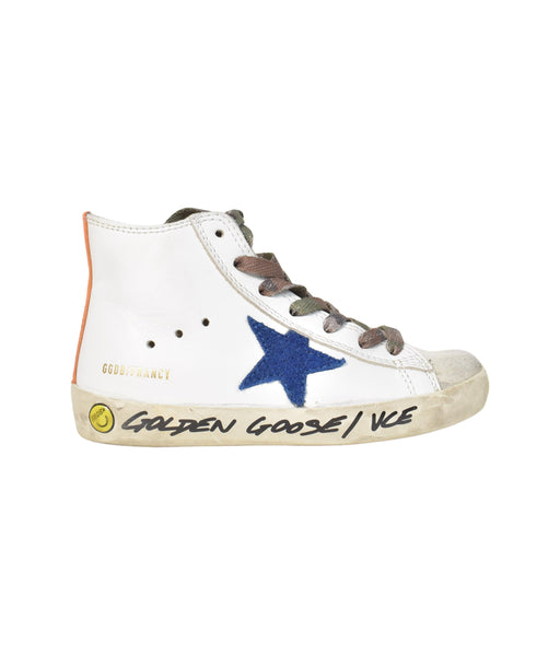 A White Sneakers from Golden Goose in size 4T for neutral. (Front View)