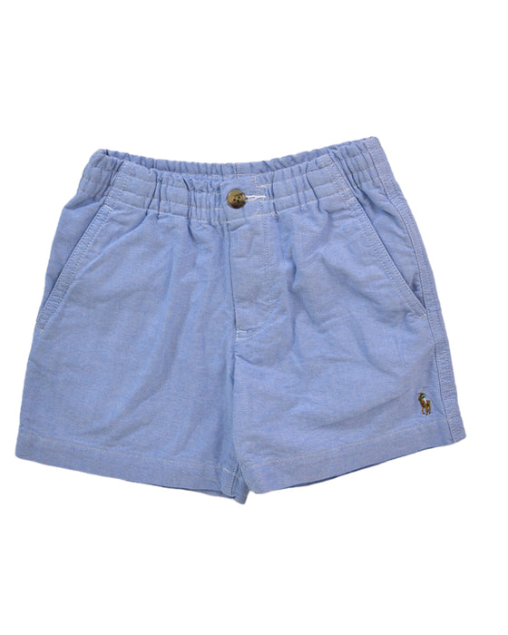 A Blue Shorts from Polo Ralph Lauren in size 4T for boy. (Front View)