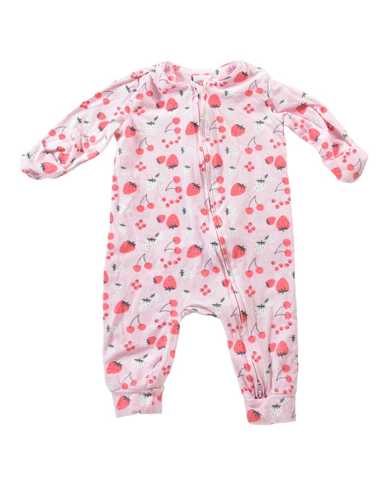 Seed Strawberry Zipsuit 3-6M