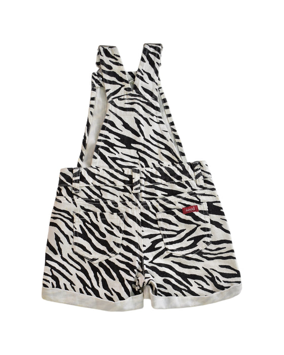 Seed Zebra Print Overall Shorts 4T