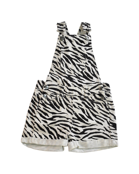 Seed Zebra Print Overall Shorts 4T