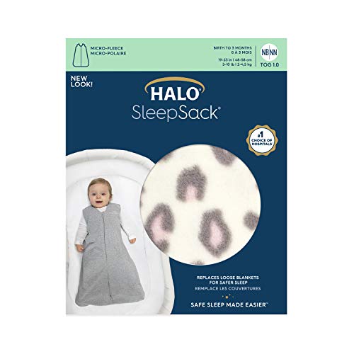 HALO SleepSack Wearable Blanket Micro Fleece Tog 1.0 6M - 18M