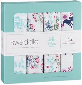 Aden & Anais Disney Large Swaddle Pack of 4 -O/S