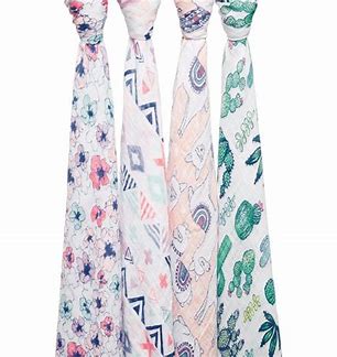 Aden & Anais Trail Bloom Swaddle Pack of 4 - O/S