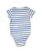 A Blue Short Sleeve Bodysuits from DPAM in size 18-24M for boy. (Back View)