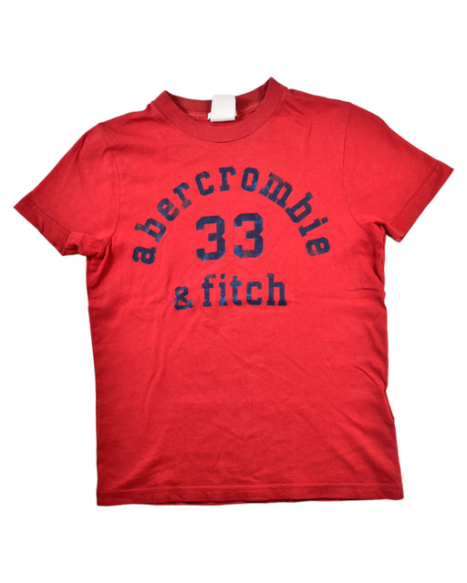 A Red Short Sleeve T Shirts from Abercrombie & Fitch in size 10Y-11Y- for boy. (Front View)