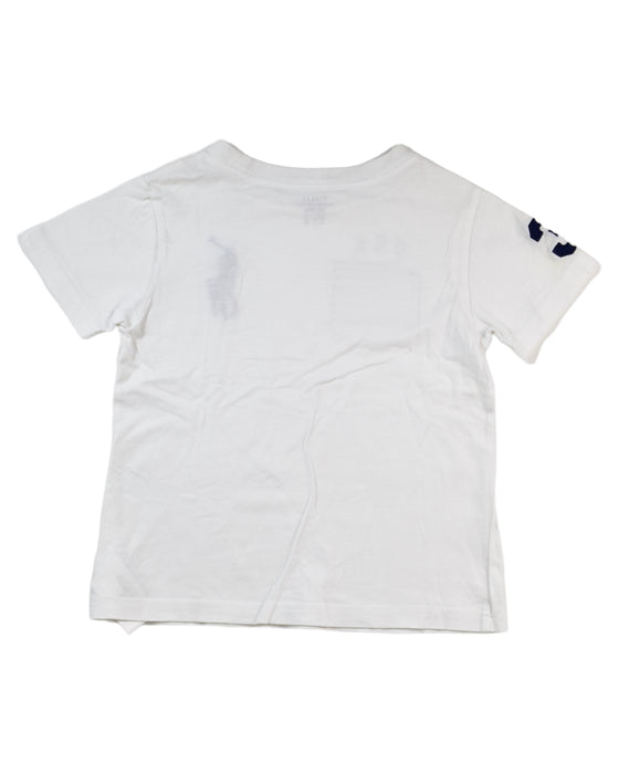 A White Short Sleeve T Shirts from Polo Ralph Lauren in size 3T for boy. (Back View)