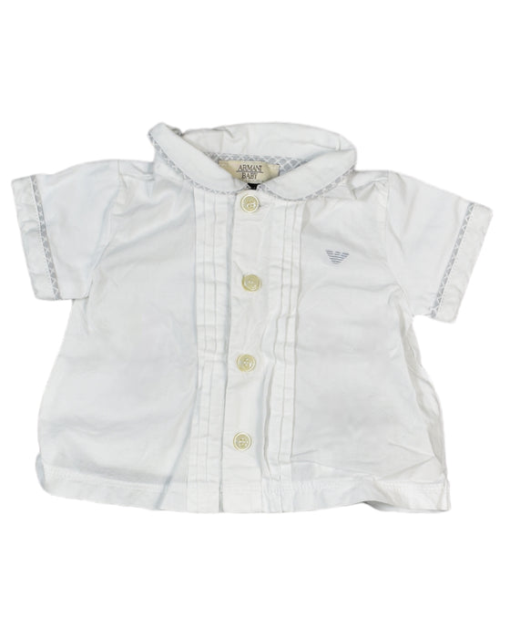 Armani Short Sleeve Shirt Newborn