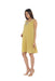 A Yellow Sleeveless Dresses from Bohn Fabulous in size S for maternity. (Back View)