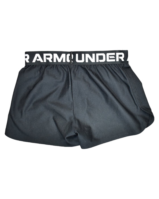 A Black Shorts from Under Armour in size 7-8Y for girl. (Back View)