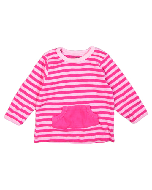 A Pink Long Sleeve Tops from Le Petit Society in size 6-12M for girl. (Front View)