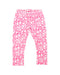 A Pink Leggings from PONEY in size 4T for girl. (Front View)