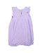 A Purple Rompers from Petit Bateau in size 12-18M for girl. (Back View)