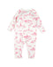 A White Jumpsuits from Petit Bateau in size 2T for girl. (Back View)