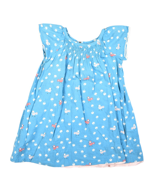 A Blue Short Sleeve Dresses from La Queue du Chat in size 2T for girl. (Front View)
