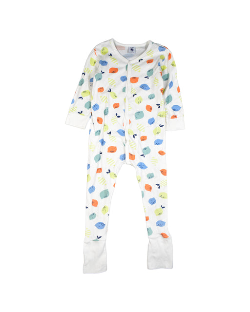 A White Jumpsuits from Petit Bateau in size 2T for boy. (Front View)