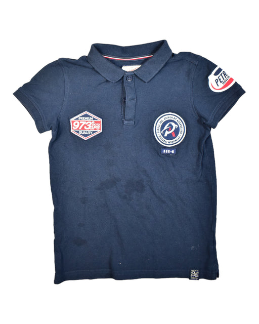 A Blue Short Sleeve Polos from Petrol Industries in size 8Y for boy. (Front View)
