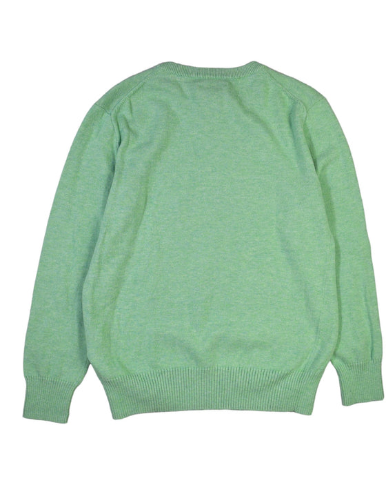 A Green Crewneck Sweatshirts from Polo Ralph Lauren in size 7Y for boy. (Back View)