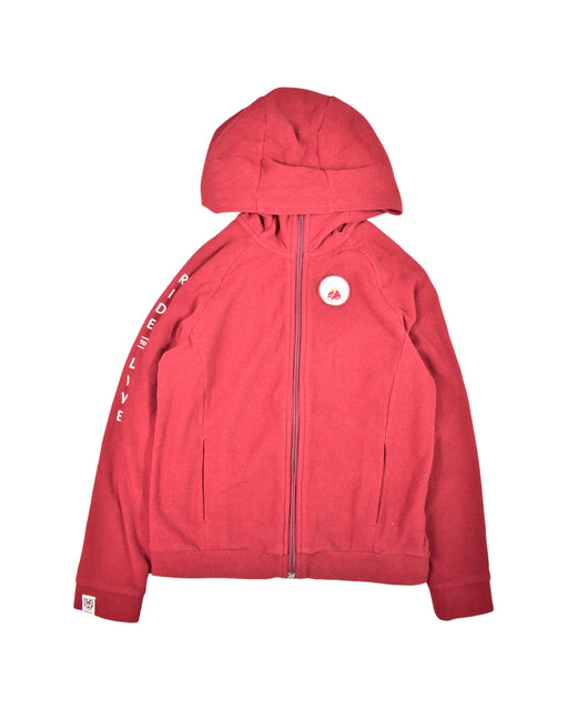 A Red Lightweight Jackets from Maloja in size M for boy. (Front View)