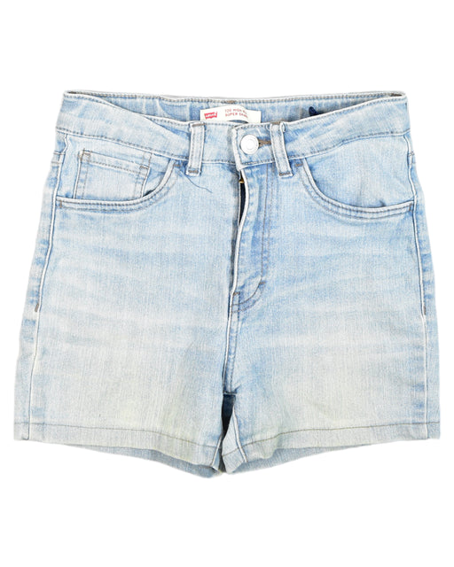 A Blue Shorts from Levi's in size 12Y for girl. (Front View)