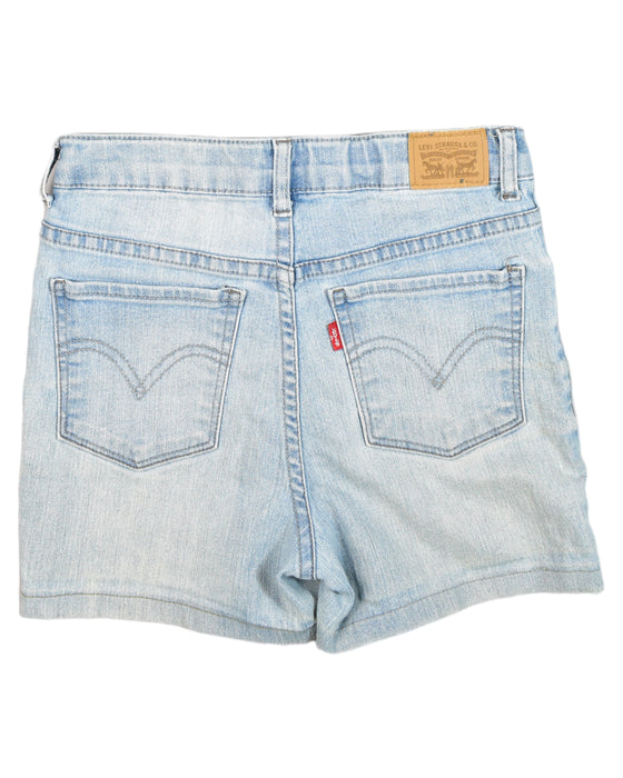 A Blue Shorts from Levi's in size 12Y for girl. (Back View)