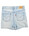 A Blue Shorts from Levi's in size 12Y for girl. (Back View)