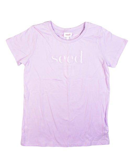 A Pink T Shirts from Seed in size 10Y for girl. (Front View)