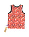 A Red Sleeveless Tops from Poco Nido in size 6T for boy. (Back View)
