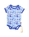 A Blue Bodysuits from Poco Nido in size 6-12M for boy. (Front View)