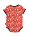 A Red Bodysuits from Poco Nido in size 6-12M for boy. (Back View)