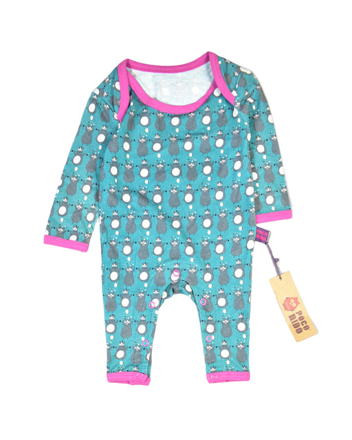 A Blue Jumpsuits from Poco Nido in size 0-3M for girl. (Front View)