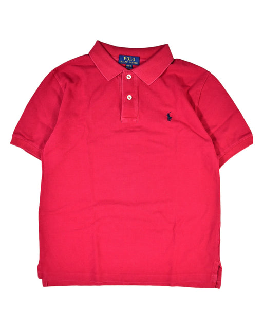 A Red Short Sleeve Polos from Polo Ralph Lauren in size 10Y for boy. (Front View)