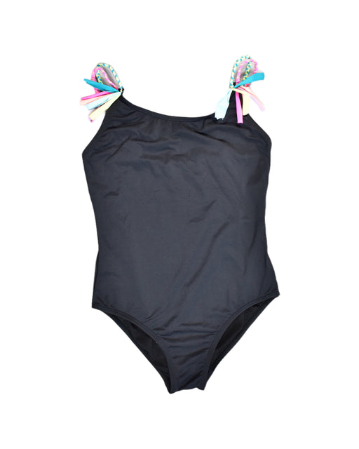A Black Swimsuits from Beach Lingo in size 12Y for girl. (Front View)