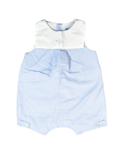 A Blue Rompers from Jacadi in size 3-6M for girl. (Front View)