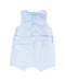 A Blue Rompers from Jacadi in size 3-6M for girl. (Back View)