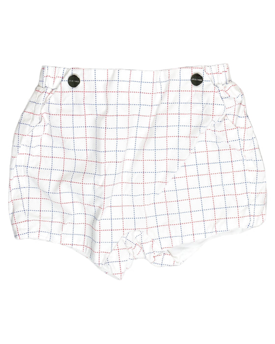A White Shorts from Jacadi in size 6-12M for girl. (Front View)