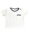 A White Short Sleeve Tops from Bout'Chou in size 6-12M for girl. (Front View)