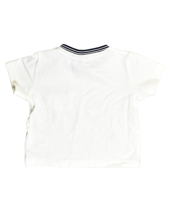 A White Short Sleeve Tops from Bout'Chou in size 6-12M for girl. (Back View)