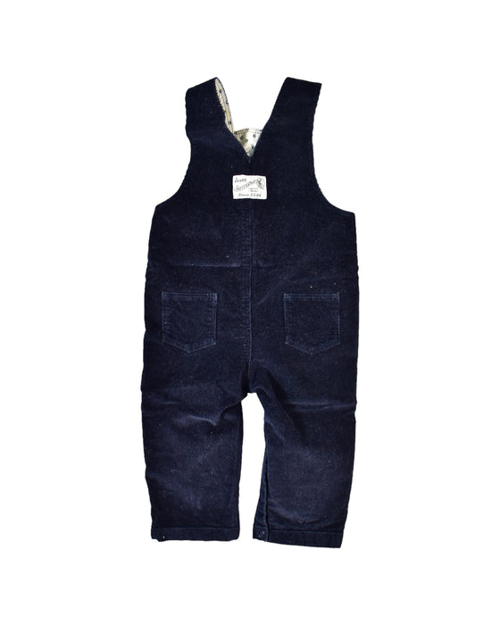 A Black Long Overalls from Petit Bateau in size 6-12M for boy. (Back View)