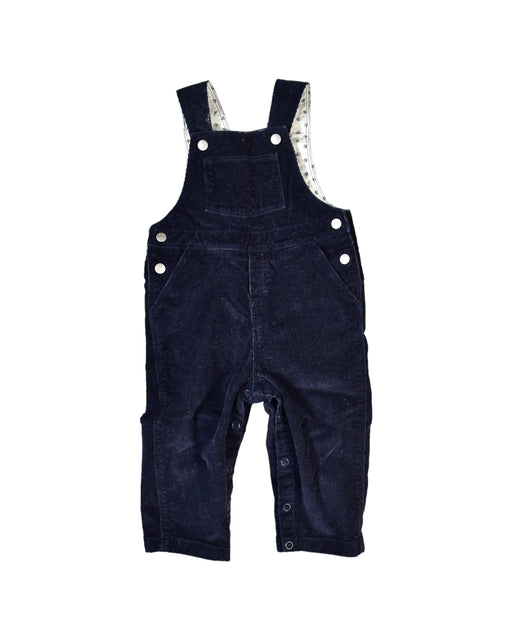 A Black Long Overalls from Petit Bateau in size 6-12M for boy. (Front View)