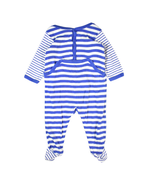 A White Jumpsuits from Petit Bateau in size 6-12M for boy. (Back View)