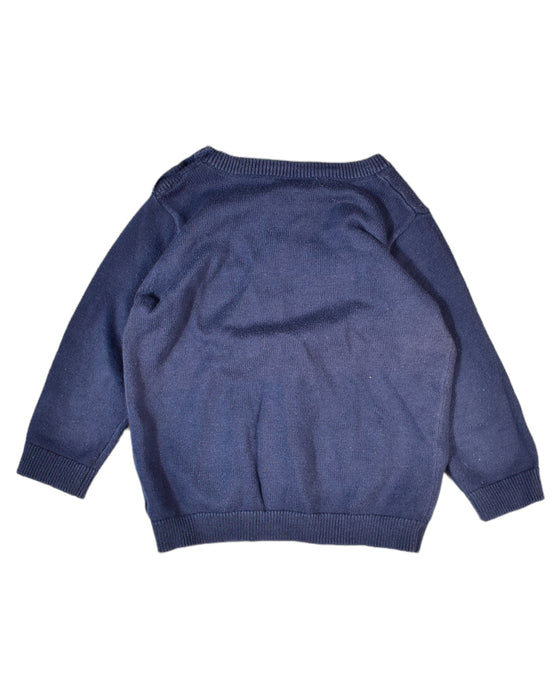 A Blue Sweatshirts from Seed in size 6-12M for boy. (Back View)