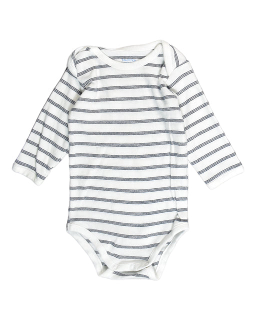 A White Bodysuits from Bout'Chou in size 3-6M for boy. (Front View)