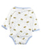 A White Bodysuits from Bout'Chou in size 3-6M for boy. (Back View)